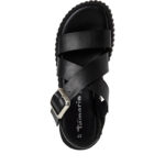 Дамски кожени сандали Tamaris Touch-it черни - Image 5