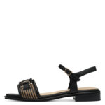 Дамски сандали Marco Tozzi Feel Me черни/бежови - Image 2