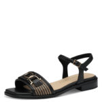 Дамски сандали Marco Tozzi Feel Me черни/бежови