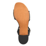 Дамски сандали на ток Marco Tozzi Feel Me черни/бежови - Image 6