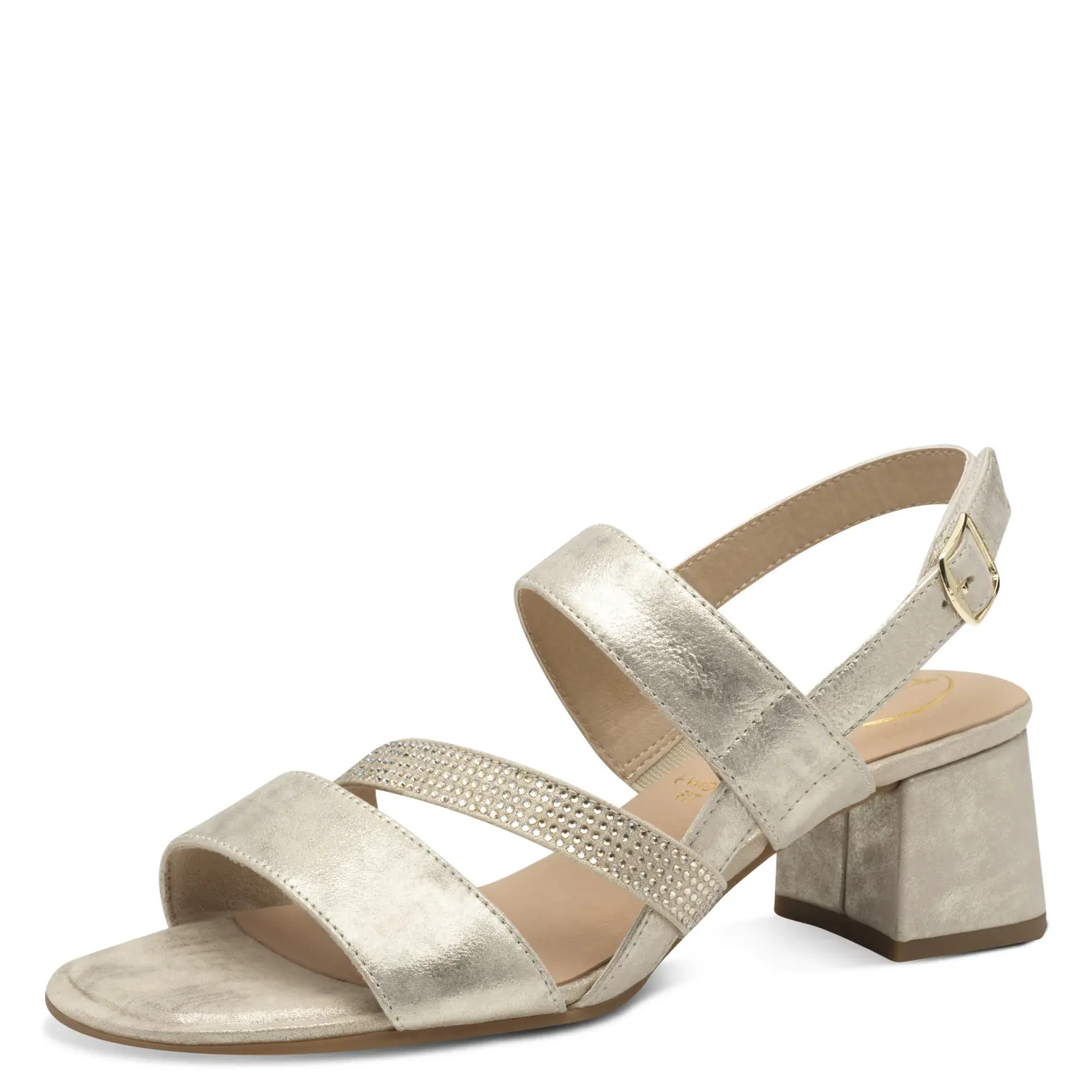 008-88318-44-949-300.jpg Дамски сандали на ток Tamaris Comfort Wide fit сребристи - Image 1