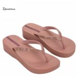 Дамски чехли на платформа Ipamena-83612-Pink