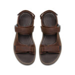 Мъжки кожени сандали Clarks кафяви - Image 4