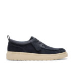 Ежедневни мъжки велурени обувки Clarks Polden Moc сини - Image 2