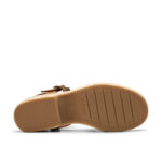 Дамски кожени сандали Clarks Coledale Strap кафяви - Image 8
