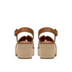 Дамски кожени сандали Clarks Coledale Strap кафяви - Image 7