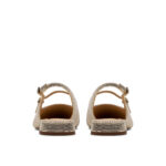 Дамски кожени обувки Clarks златисти - Image 6