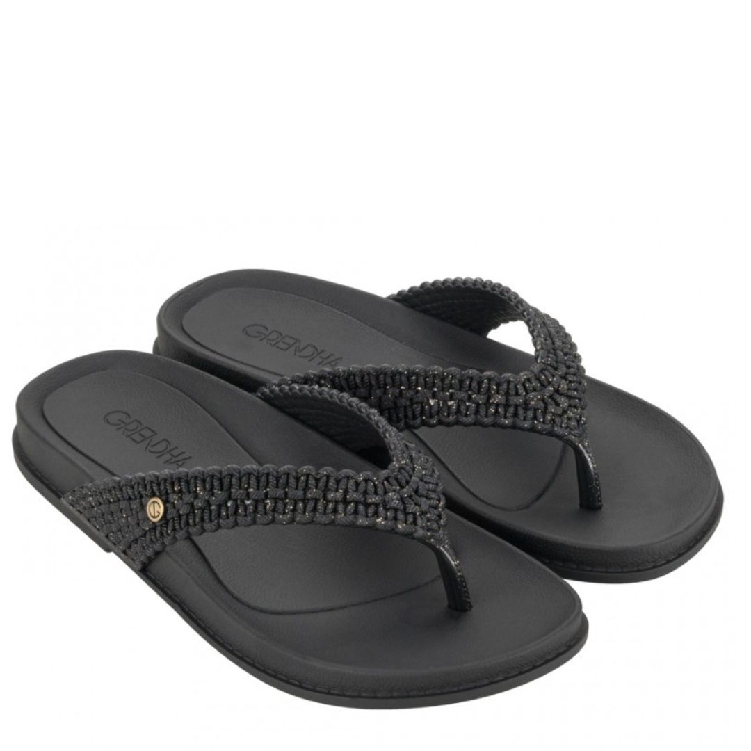 55656 Дамски чехли Grendha-19002-Black - Image 1