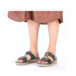 Дамски чехли Rieker 60428-14 сини - Image 2