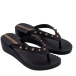 Дамски чехли на платформа Ipanema-83653-Black/Bronze