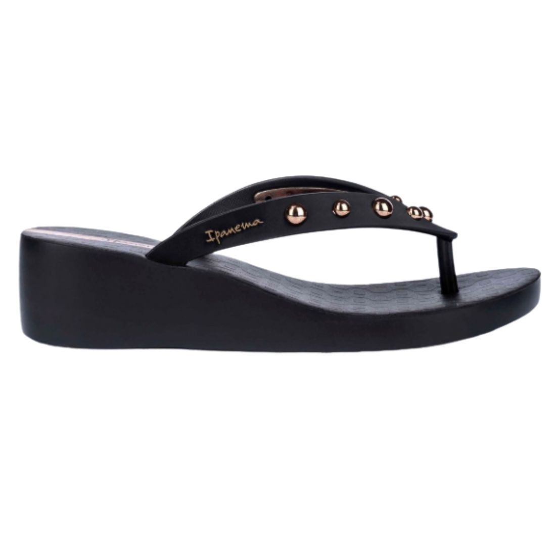 Дамски чехли на платформа Ipanema-83653-Black/Bronze - Image 5
