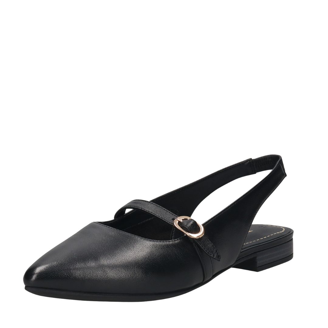 rhgtht Дамски кожени обувки BAGATT черни - Image 1