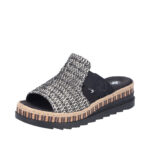 Дамски ежедневни чехли Rieker V7953-00 черни/бежови - Image 3