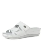 Дамски анатомични чехли Marco Tozzi бели