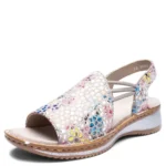 Дамски кожени сандали Ara High Soft цветни