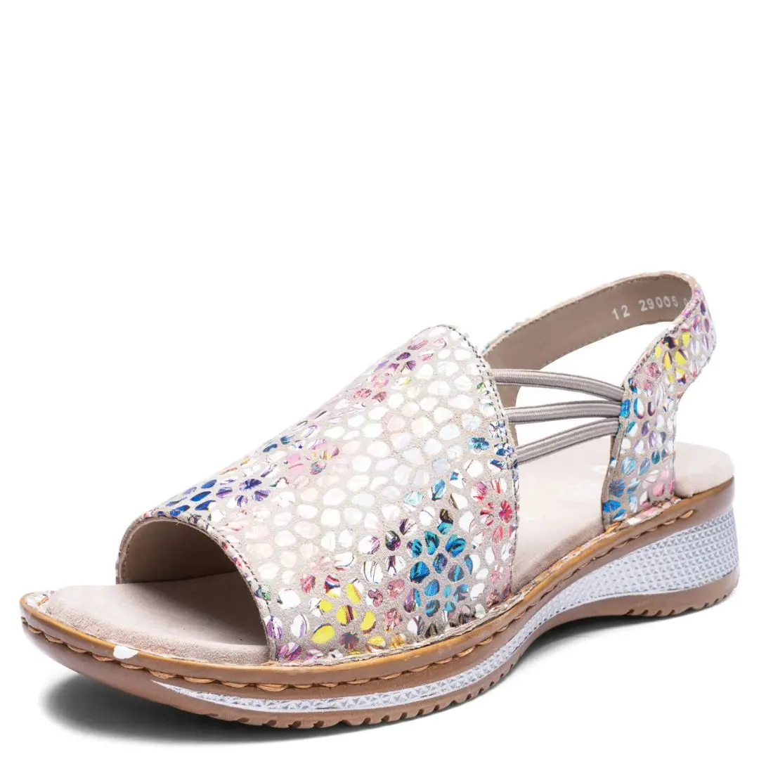 1-29005-3.jpg Дамски кожени сандали Ara High Soft цветни - Image 1