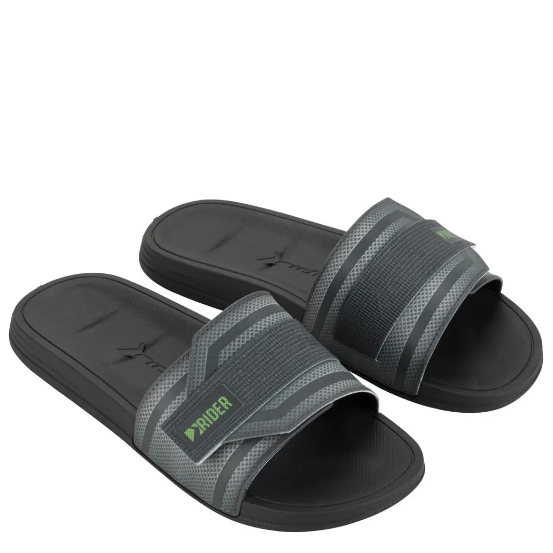 12394-ккк2 Мъжки чехли Rider-12394-Black/Grey - Image 1