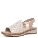 Дамски кожени сандали Ara HighSoft бежови