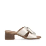 Дамски златисти чехли на ток Remonte-R8759-90 - Image 3