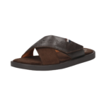 Мъжки кожени чехли Bugatti кафяви