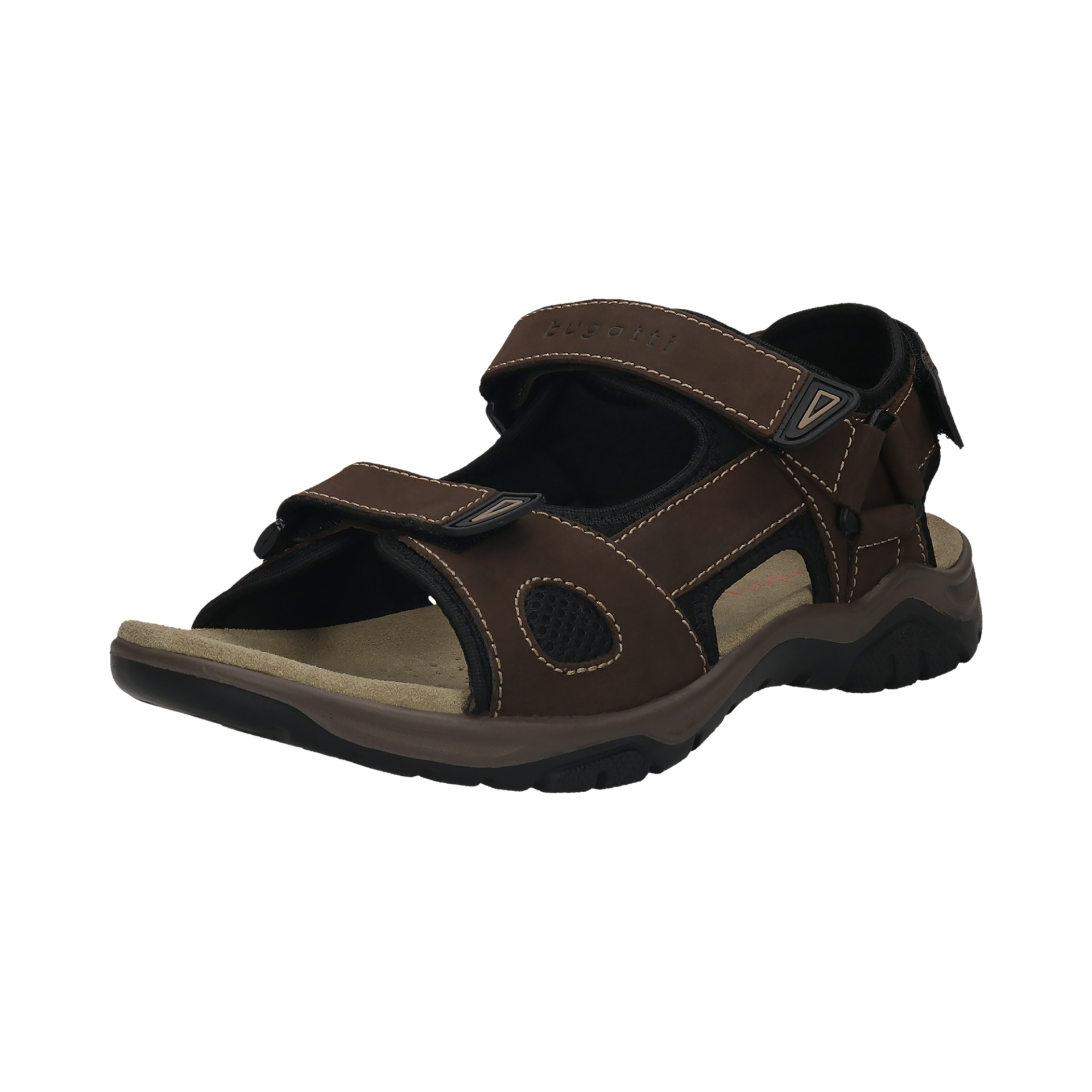 321-AS780-2569-6010_001 Мъжки кожени сандали Bugatti кафяви - Image 1