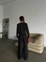 Дамски елегантен костюм Yoncy черен - Image 3