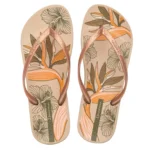 Дамски чехли Ipanema-83611-Beige/Gold/Green - Image 2