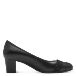 Дамски елегантни обувки на ток Jana H ширина черни - Image 3
