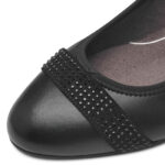 Дамски елегантни обувки на ток Jana H ширина черни - Image 4