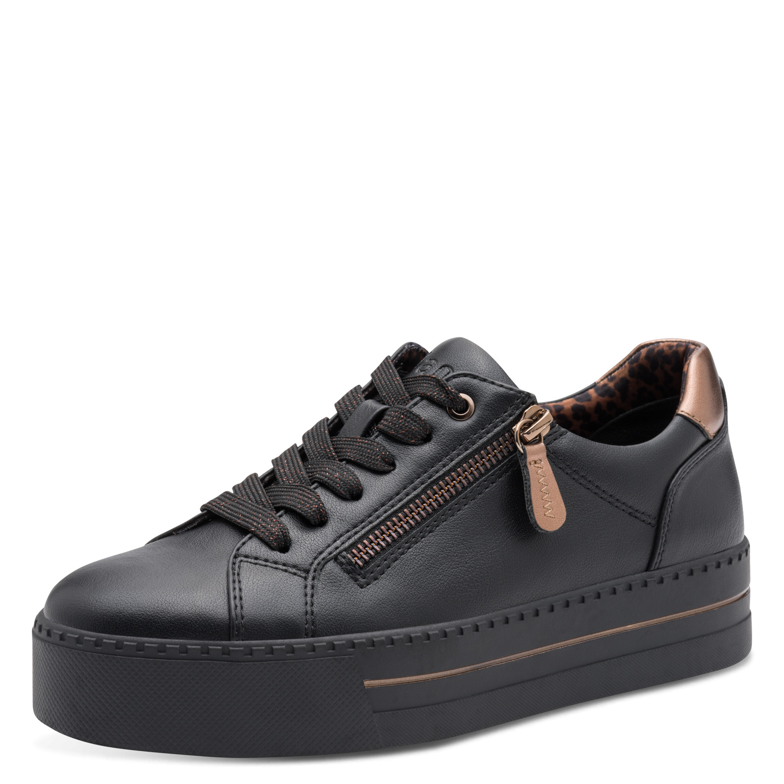 008-23767-43-099-300 Дамски спортни обувки Jana H ширина черни - Image 1