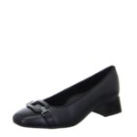 Дамски кожени обувки на ток Ara High Soft H ширина черни