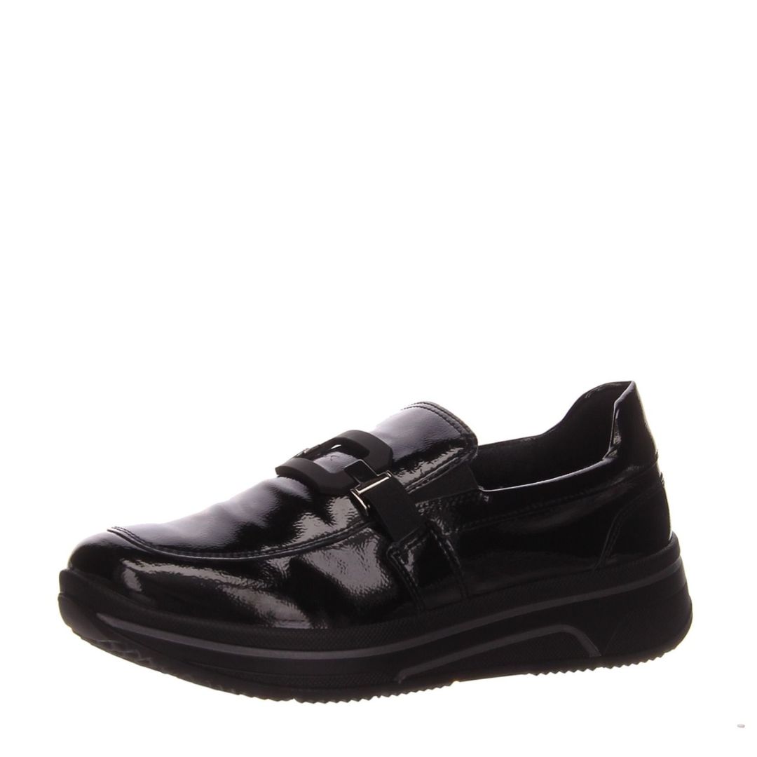 27551-0111 Дамски равни обувки Ara High Soft G ширина черен лак - Image 1