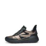 Дамски спортни обувки от естествена кожа Ara H ширина черни/кафяви - Image 3