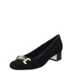 Дамски велурени обувки на ток Ara High Soft H ширина черни