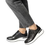 Дамски спортни обувки на платформа Ara черни