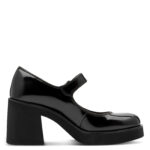 Дамски елеганти обувки на висок ток Tamaris Touch it черен лак - Image 4