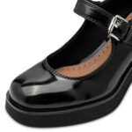 Дамски елеганти обувки на висок ток Tamaris Touch it черен лак - Image 5