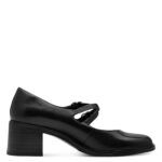 Дамски кожени обувки на ток Tamaris Touch it черни - Image 5