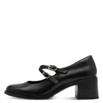 Дамски кожени обувки на ток Tamaris Touch it черни - Image 3