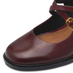 Дамски кожени обувки на ток Tamaris Touch it бордо - Image 5