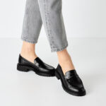 Дамски кожени мокасини Tamaris Touch it черни - Image 4