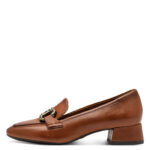 Дамски кожени обувки на ток Tamaris Touch it кафяви - Image 2