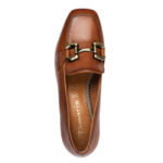 Дамски кожени обувки на ток Tamaris Touch it кафяви - Image 6