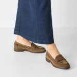 Дамски кожени обувки/мокасини Tamaris Touch it кафяви - Image 5