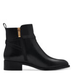 Дамски елегантни боти естествена кожа Tamaris Touch it черни - Image 3