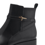 Дамски елегантни боти естествена кожа Tamaris Touch it черни - Image 5