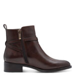 Дамски елегантни боти естествена кожа Tamaris Touch it кафяви - Image 3