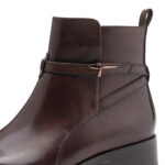 Дамски елегантни боти естествена кожа Tamaris Touch it кафяви - Image 4