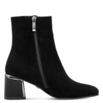 Дамски велурени боти на ток Tamaris Touch it черни - Image 3