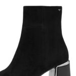 Дамски велурени боти на ток Tamaris Touch it черни - Image 5